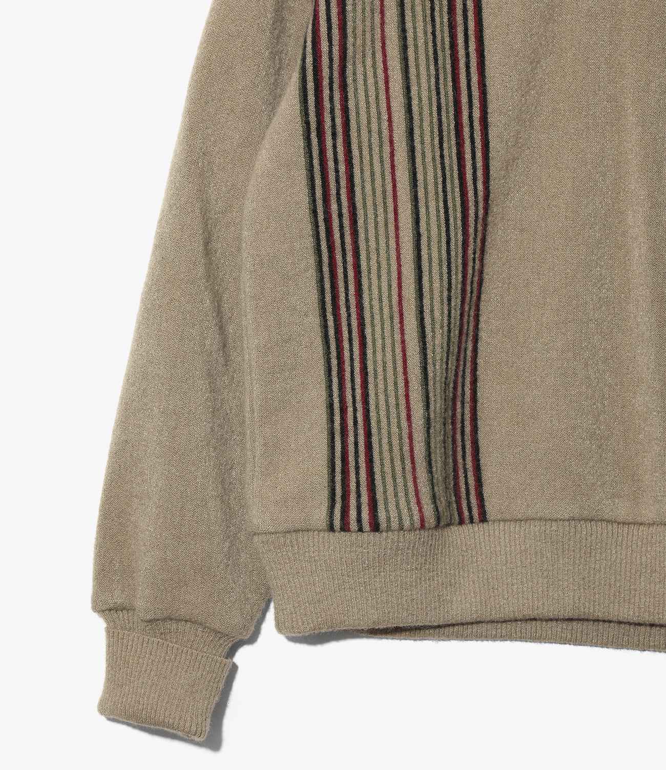 Knit Polo - Crepe Stripe / Front Thin Stripe