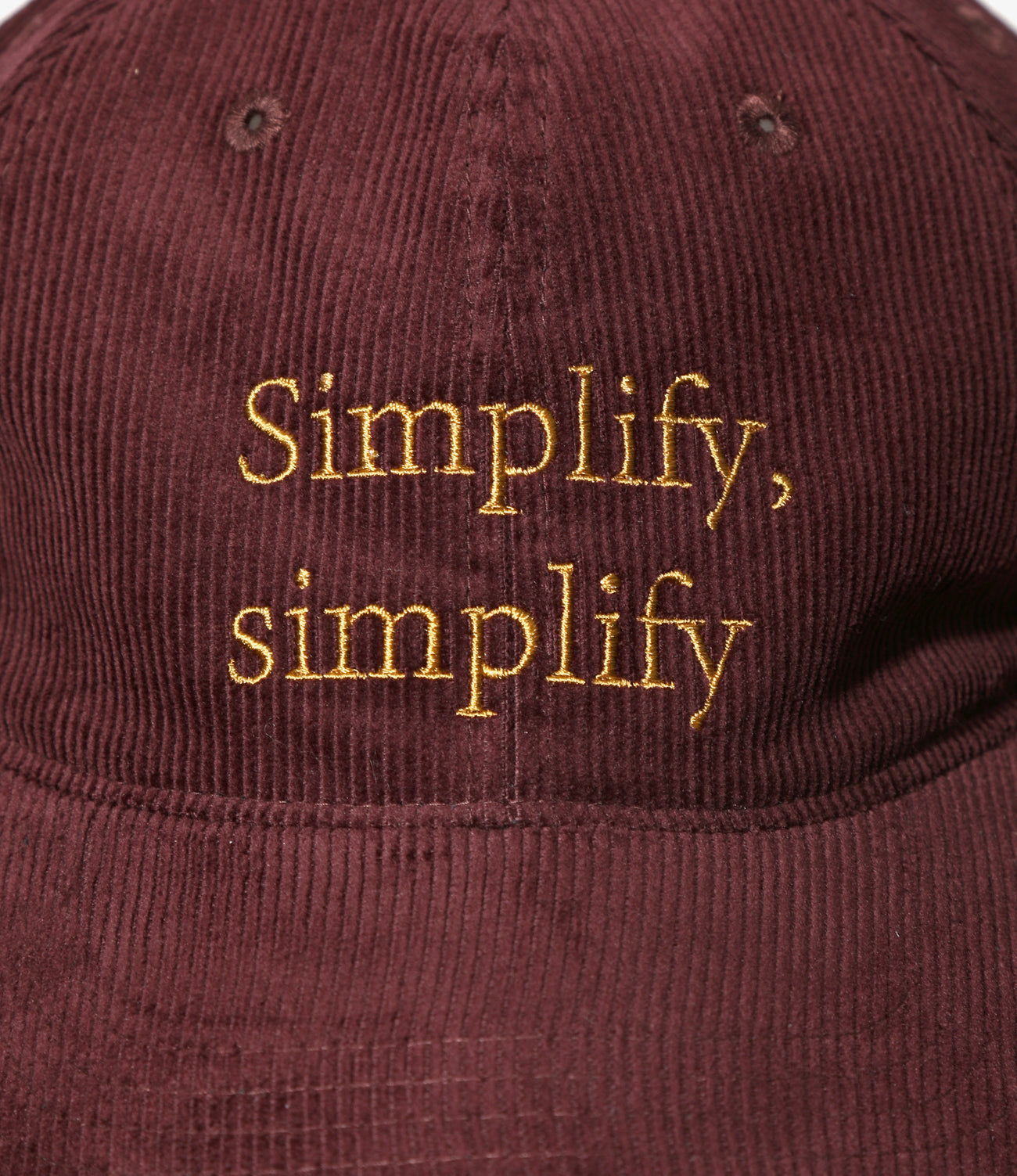 6 Panel Cap - Corduroy