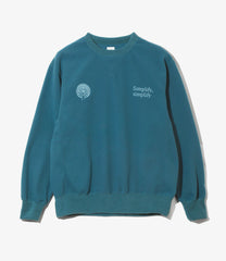 Emb. Crew Neck Sweat Shirt - Poly Fleece