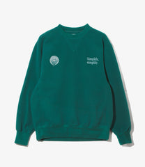 Emb. Crew Neck Sweat Shirt - Poly Fleece