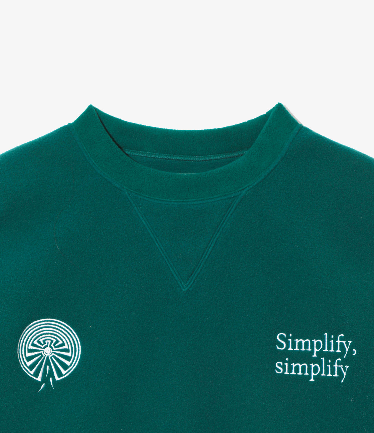 Emb. Crew Neck Sweat Shirt - Poly Fleece