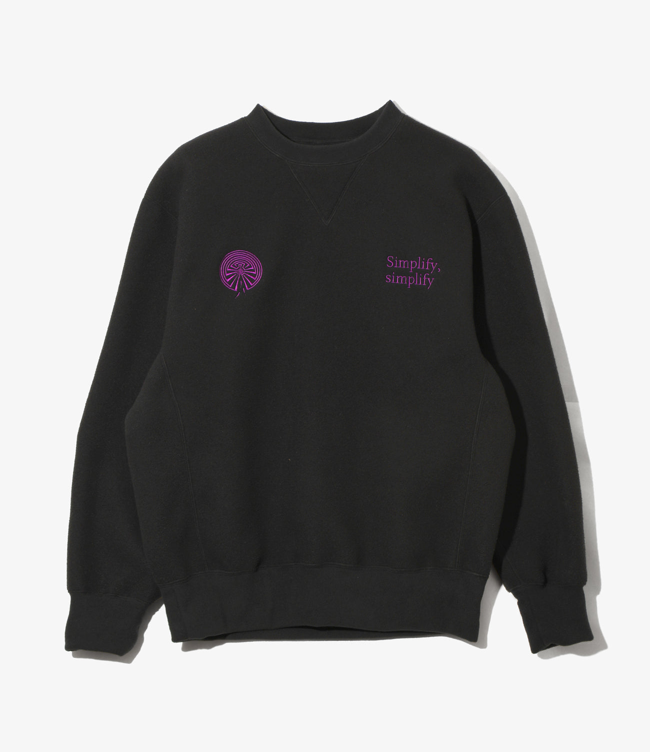 Emb. Crew Neck Sweat Shirt - Poly Fleece