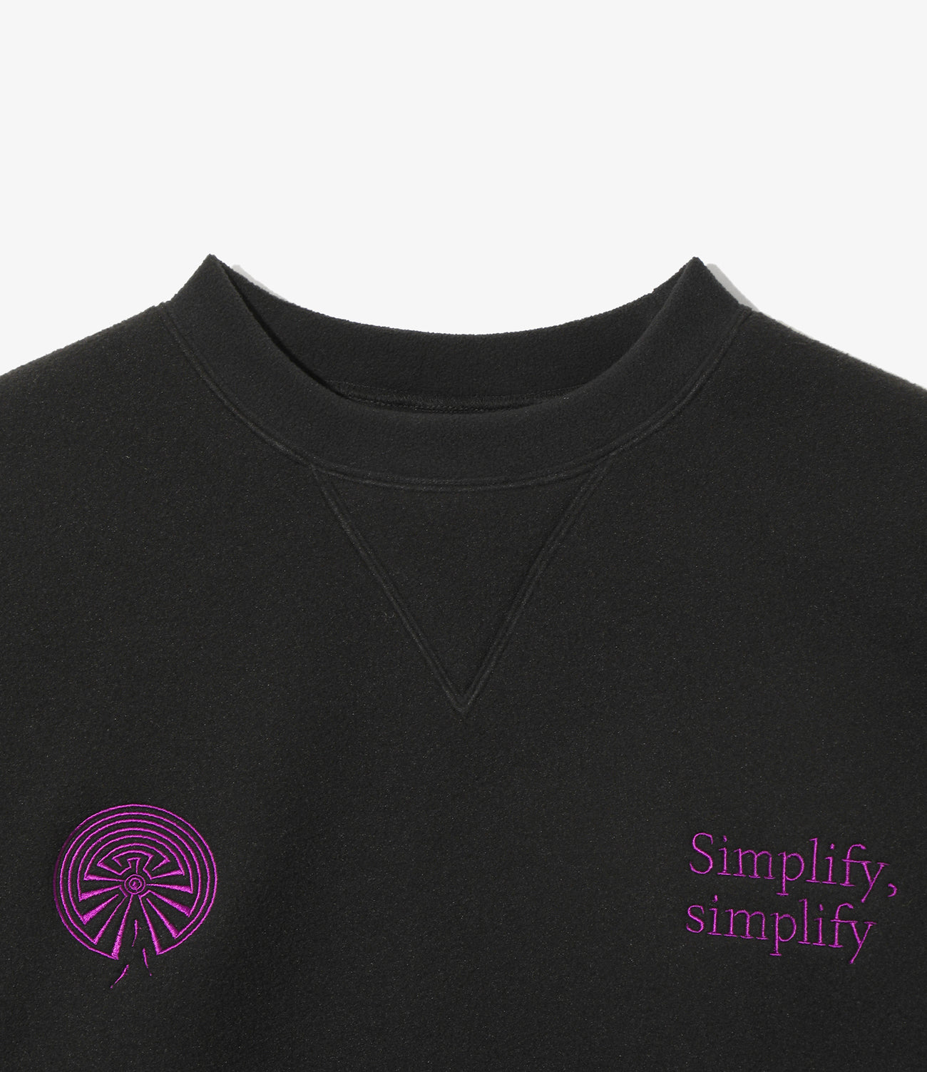 Emb. Crew Neck Sweat Shirt - Poly Fleece