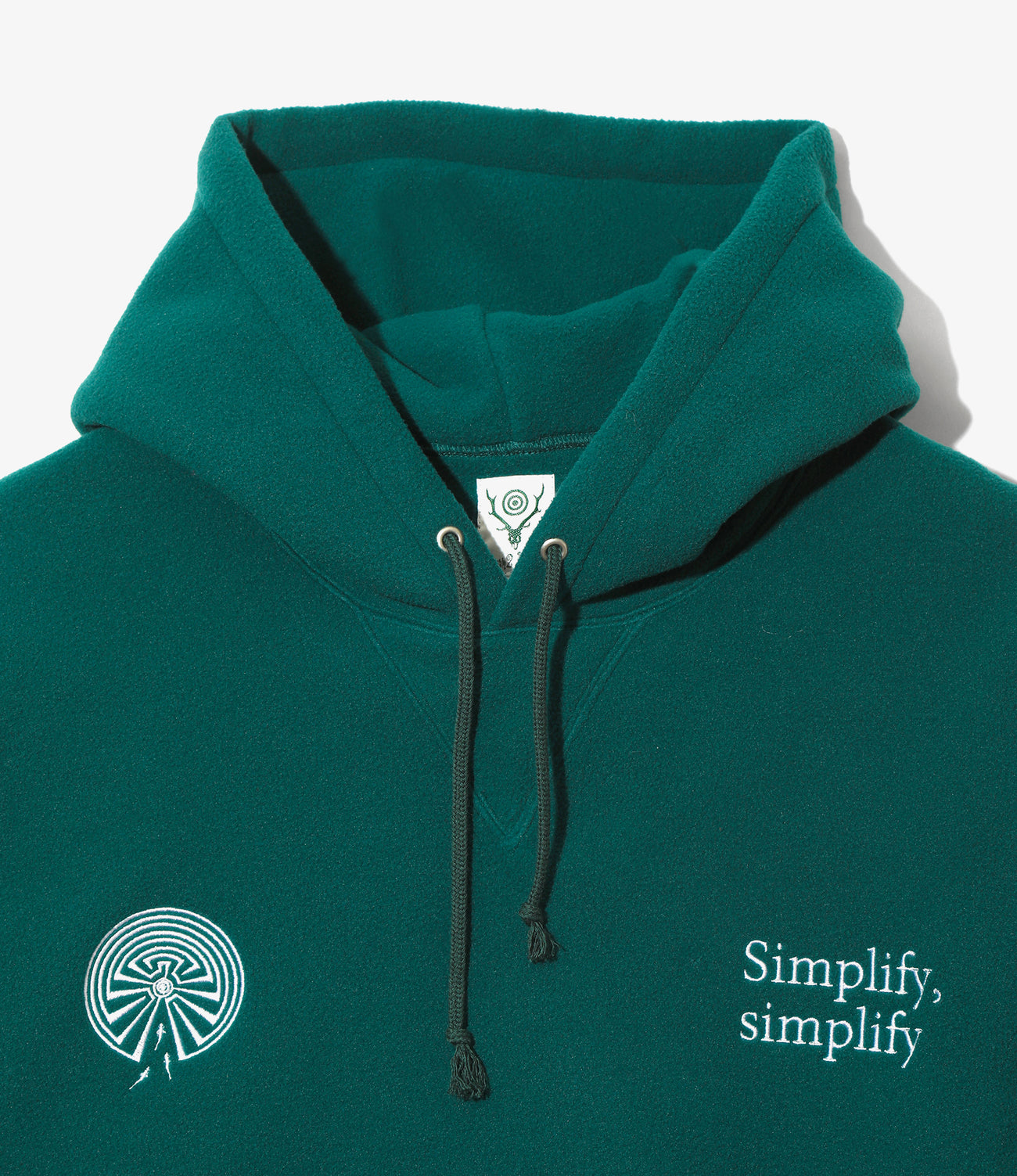Emb. Sweat Parka - Poly Fleece