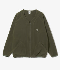 Zipped Cardigan - Poly Fleece
