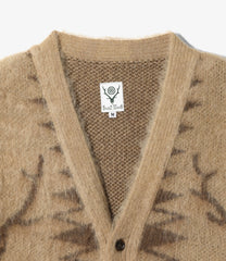 V-Neck Cardigan Sweater - Skull&Target