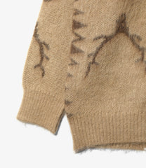 V-Neck Cardigan Sweater - Skull&Target