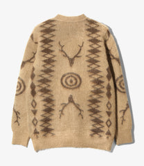 V-Neck Cardigan Sweater - Skull&Target