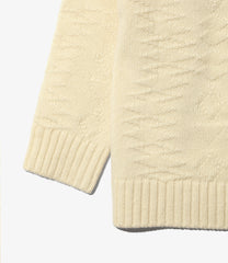 Fisherman Zipped Hoody - Native Pattern