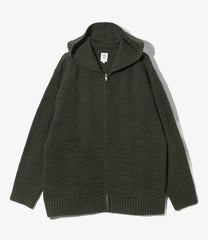 Fisherman Zipped Hoody - Native Pattern