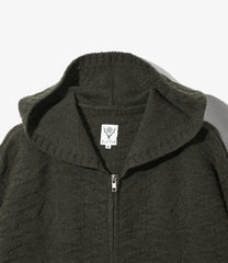 Fisherman Zipped Hoody - Native Pattern