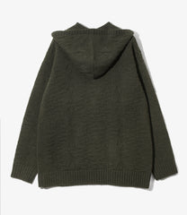 Fisherman Zipped Hoody - Native Pattern