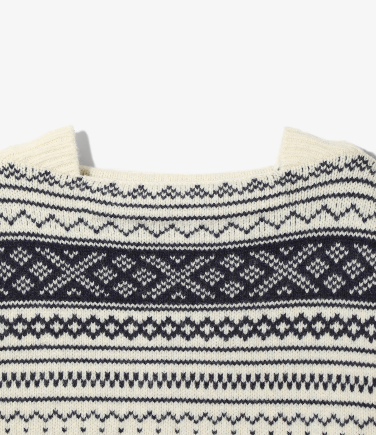 Loose Fit Square Neck Sweater - Nordic