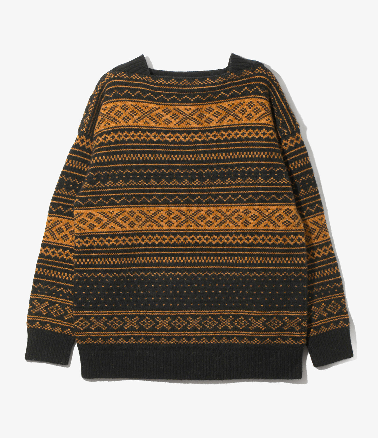 Loose Fit Square Neck Sweater - Nordic