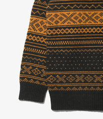 Loose Fit Square Neck Sweater - Nordic