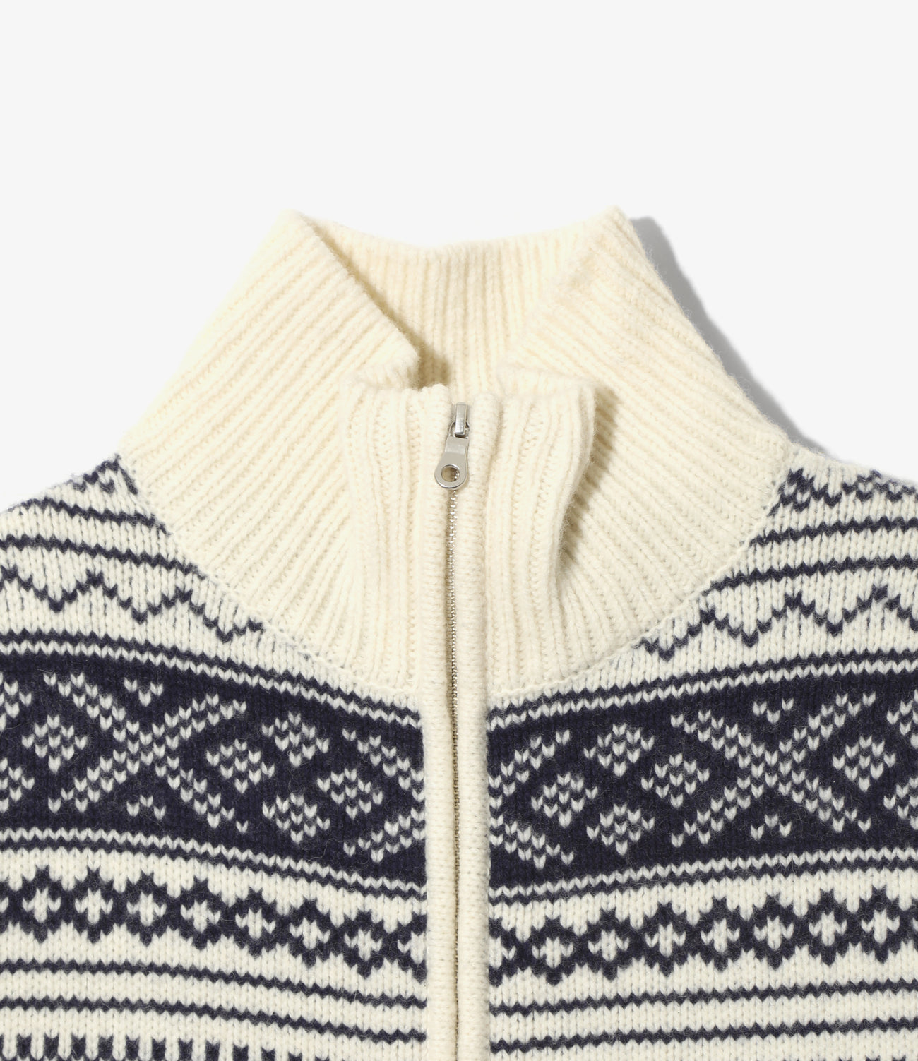 Loose Fit Zipped Sweater - Nordic