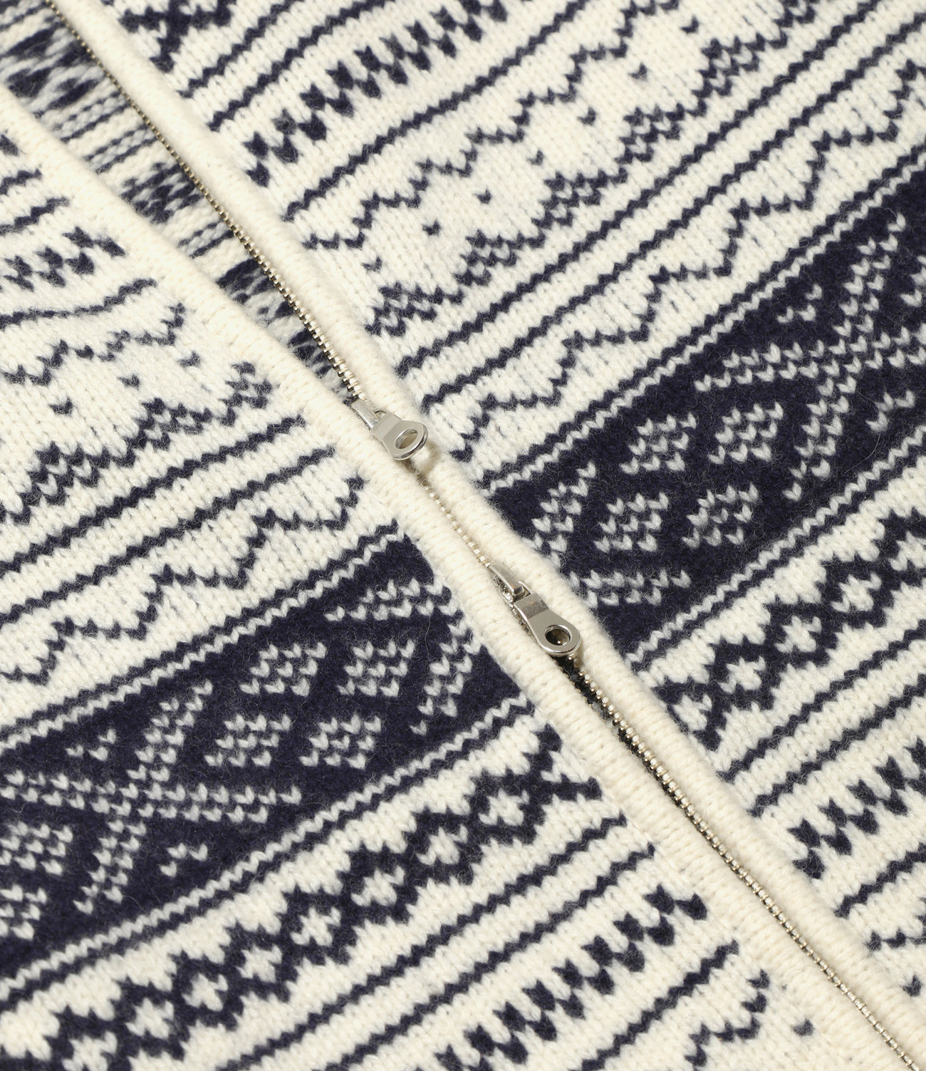 Loose Fit Zipped Sweater - Nordic