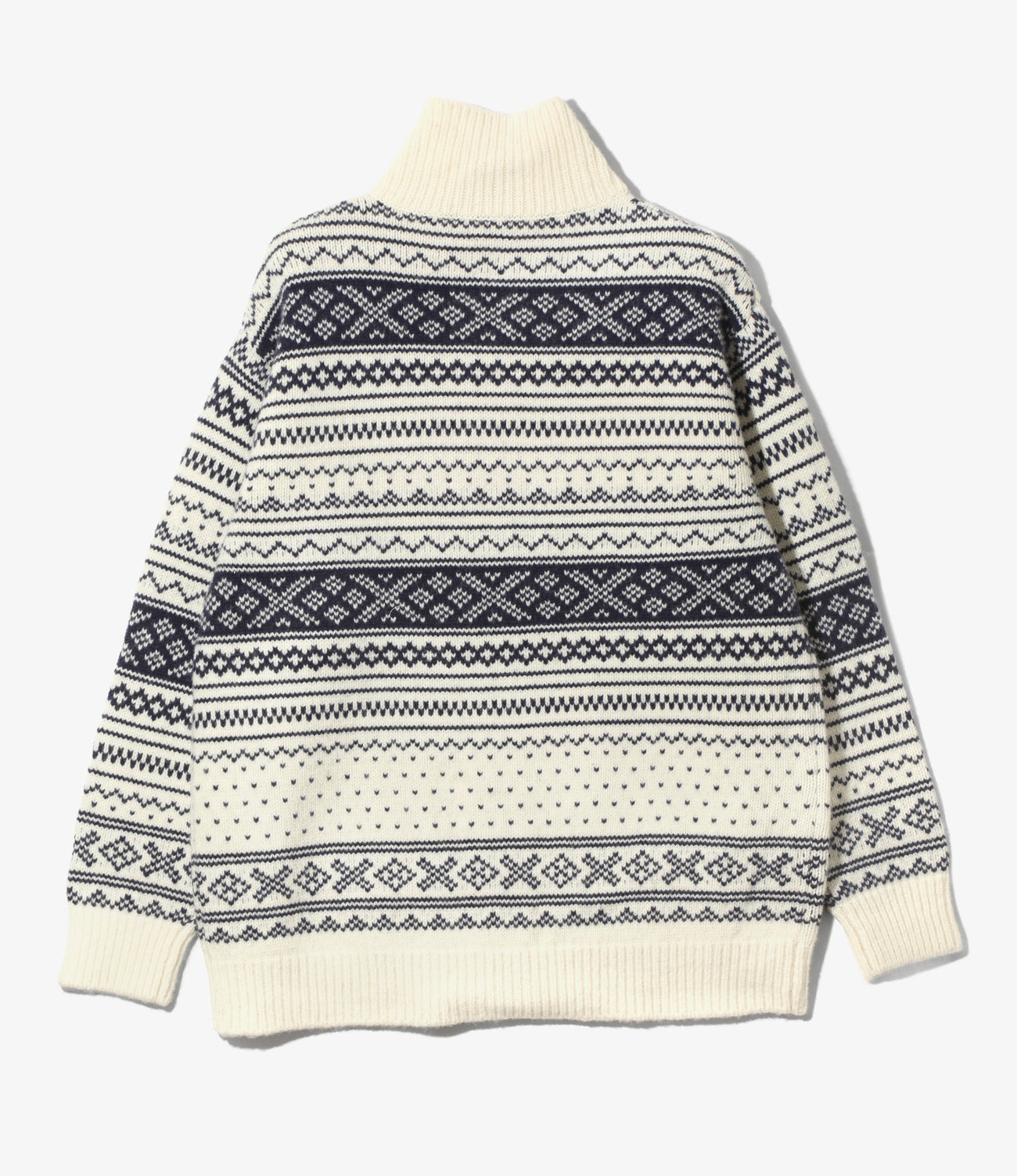 Loose Fit Zipped Sweater - Nordic