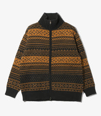Loose Fit Zipped Sweater - Nordic