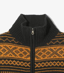 Loose Fit Zipped Sweater - Nordic