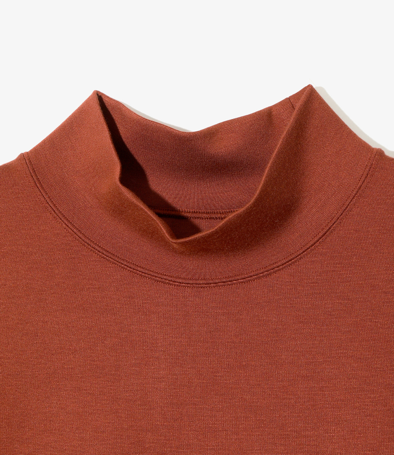 Mock Neck Shirt - Smooth Jersey
