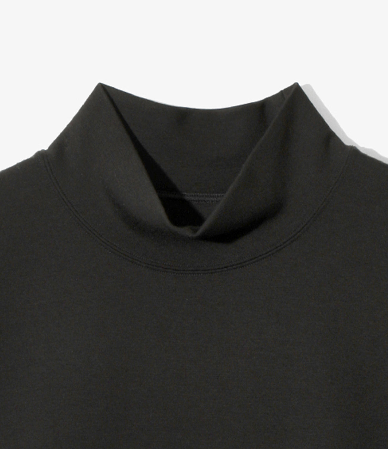 Mock Neck Shirt - Smooth Jersey