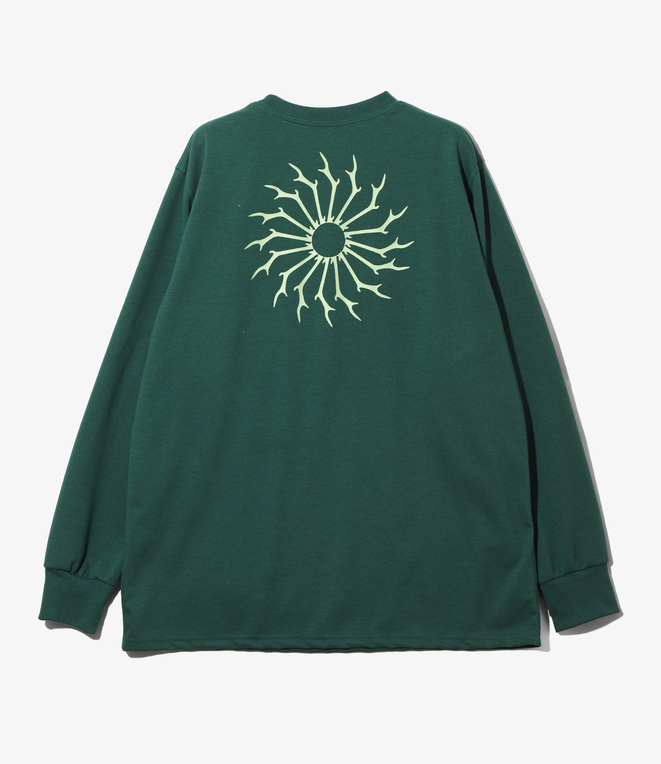 Long Sleeve  Round Pocket Tee - Circle Horn