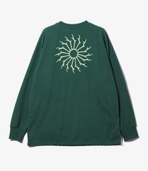 Long Sleeve  Round Pocket Tee - Circle Horn
