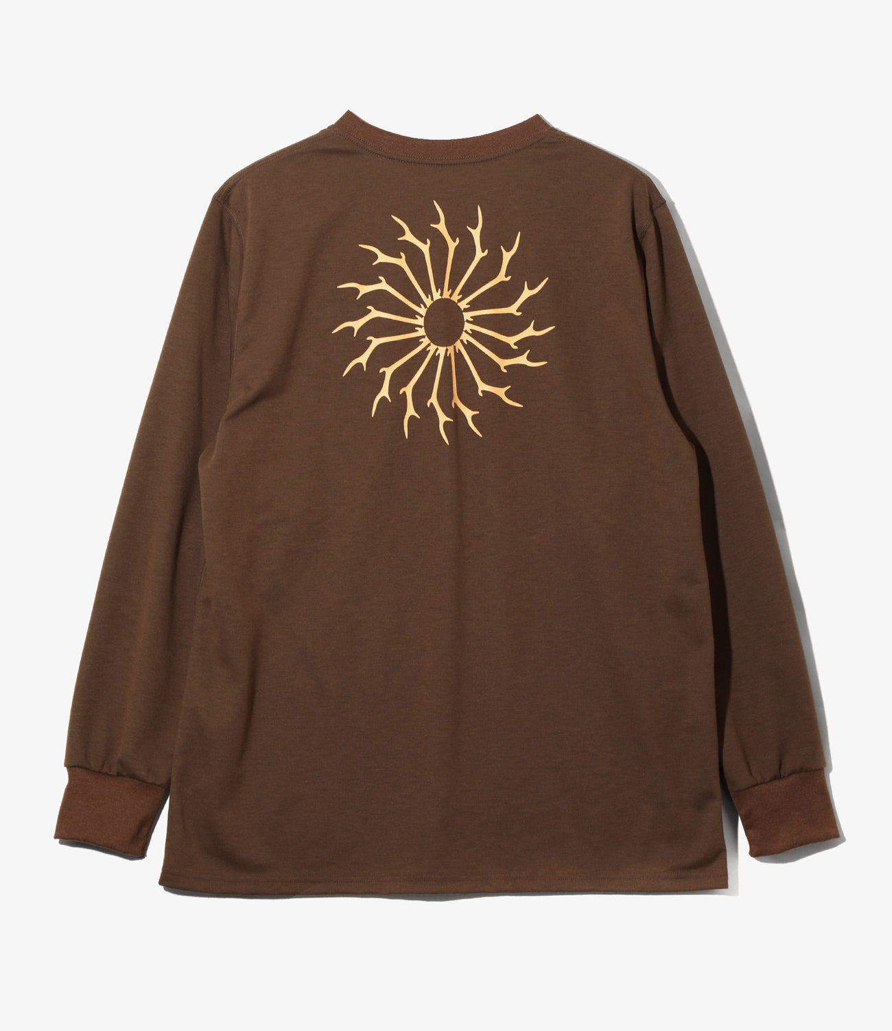 Long Sleeve  Round Pocket Tee - Circle Horn