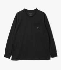 Long Sleeve  Round Pocket Tee - Circle Horn