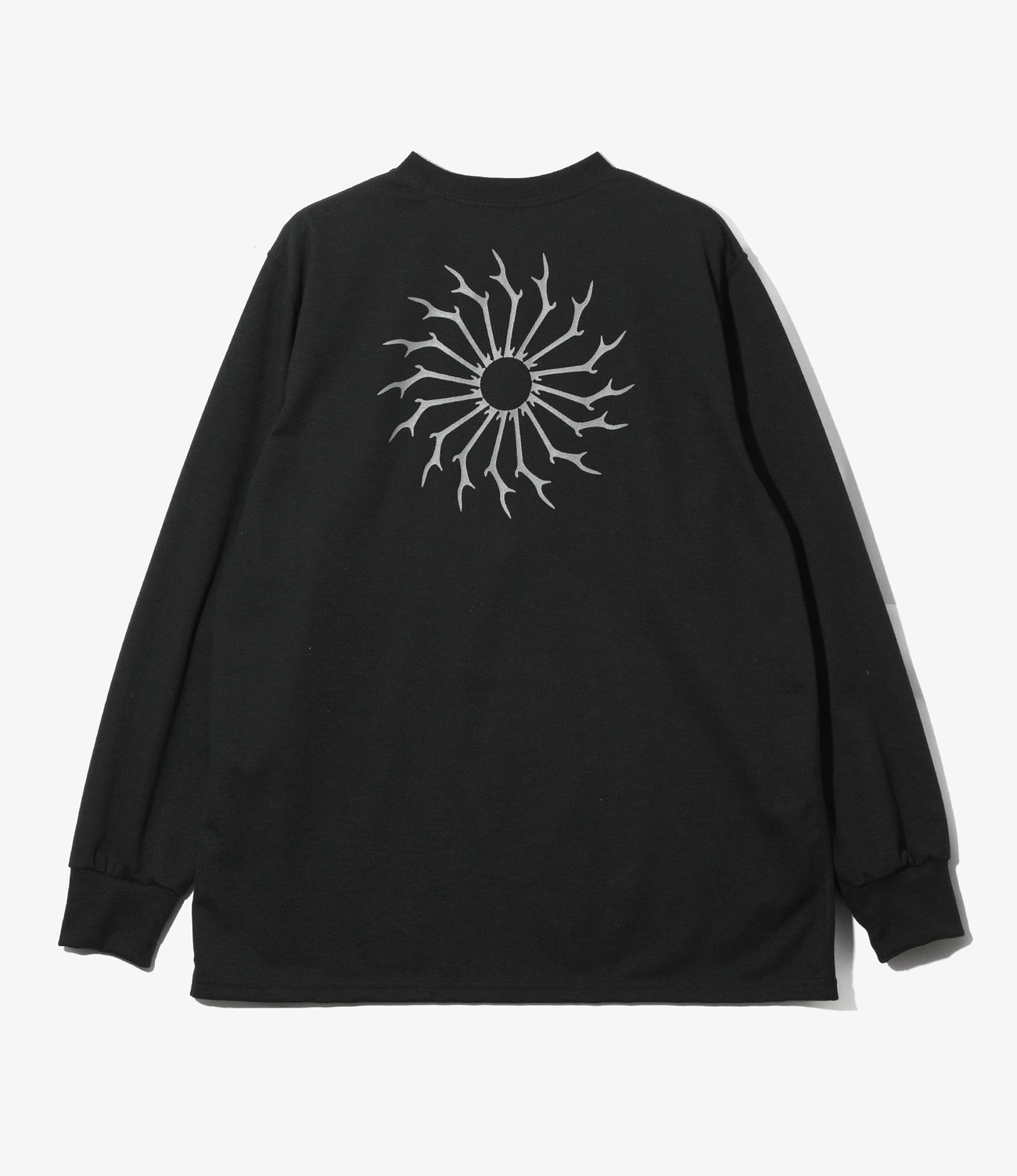 Long Sleeve  Round Pocket Tee - Circle Horn