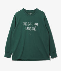 Long Sleeve  Tee - FESTINA LENTE