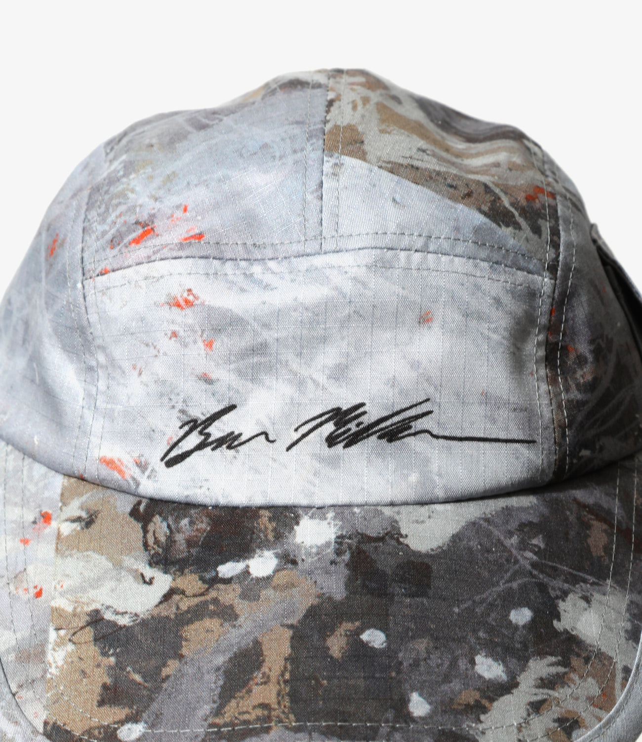 〈SOUTH2 WEST8〉x〈BEN MILLER〉Long Bill Cap - Print Cotton Ripstop / 3Layer