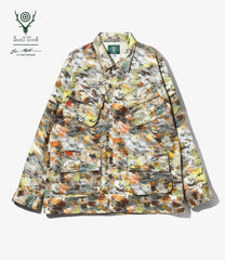 〈SOUTH2 WEST8〉x〈BEN MILLER〉Jungle Fatigue Jacket - Printed Cotton Ripstop