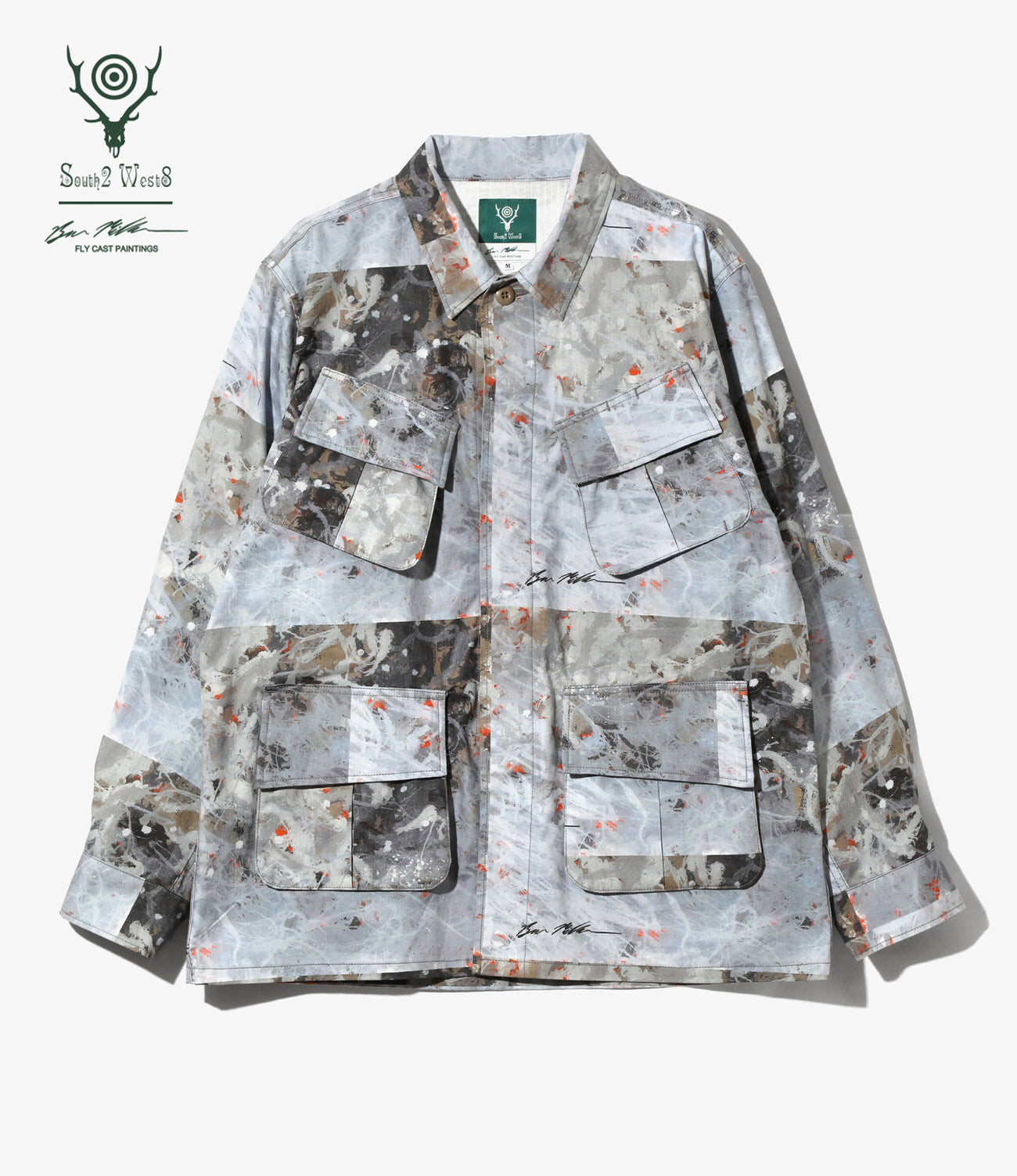 〈SOUTH2 WEST8〉x〈BEN MILLER〉Jungle Fatigue Jacket - Printed Cotton Ripstop