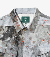 〈SOUTH2 WEST8〉x〈BEN MILLER〉Jungle Fatigue Jacket - Printed Cotton Ripstop