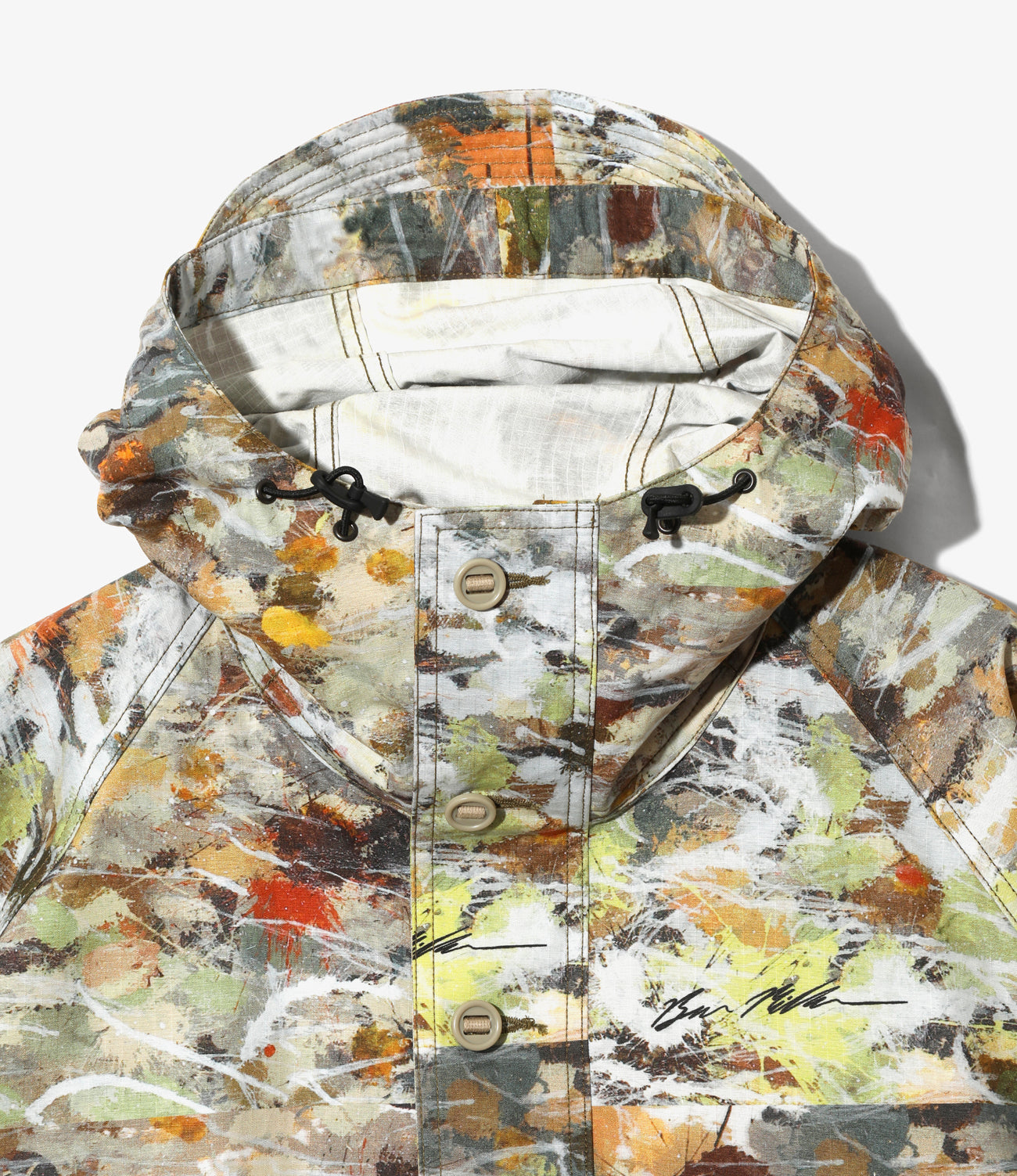 〈SOUTH2 WEST8〉x〈BEN MILLER〉Military Smoc - Printed Cotton Ripstop