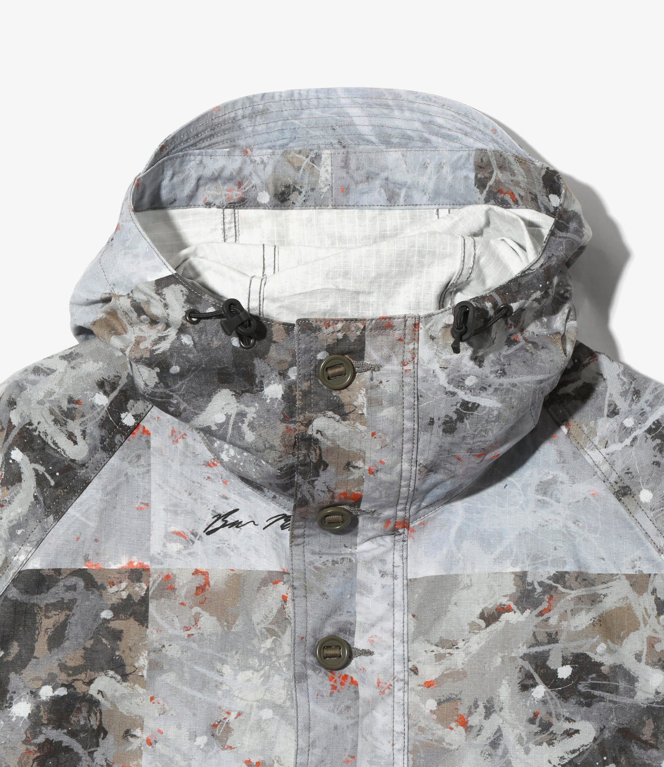 〈SOUTH2 WEST8〉x〈BEN MILLER〉Military Smoc - Printed Cotton Ripstop
