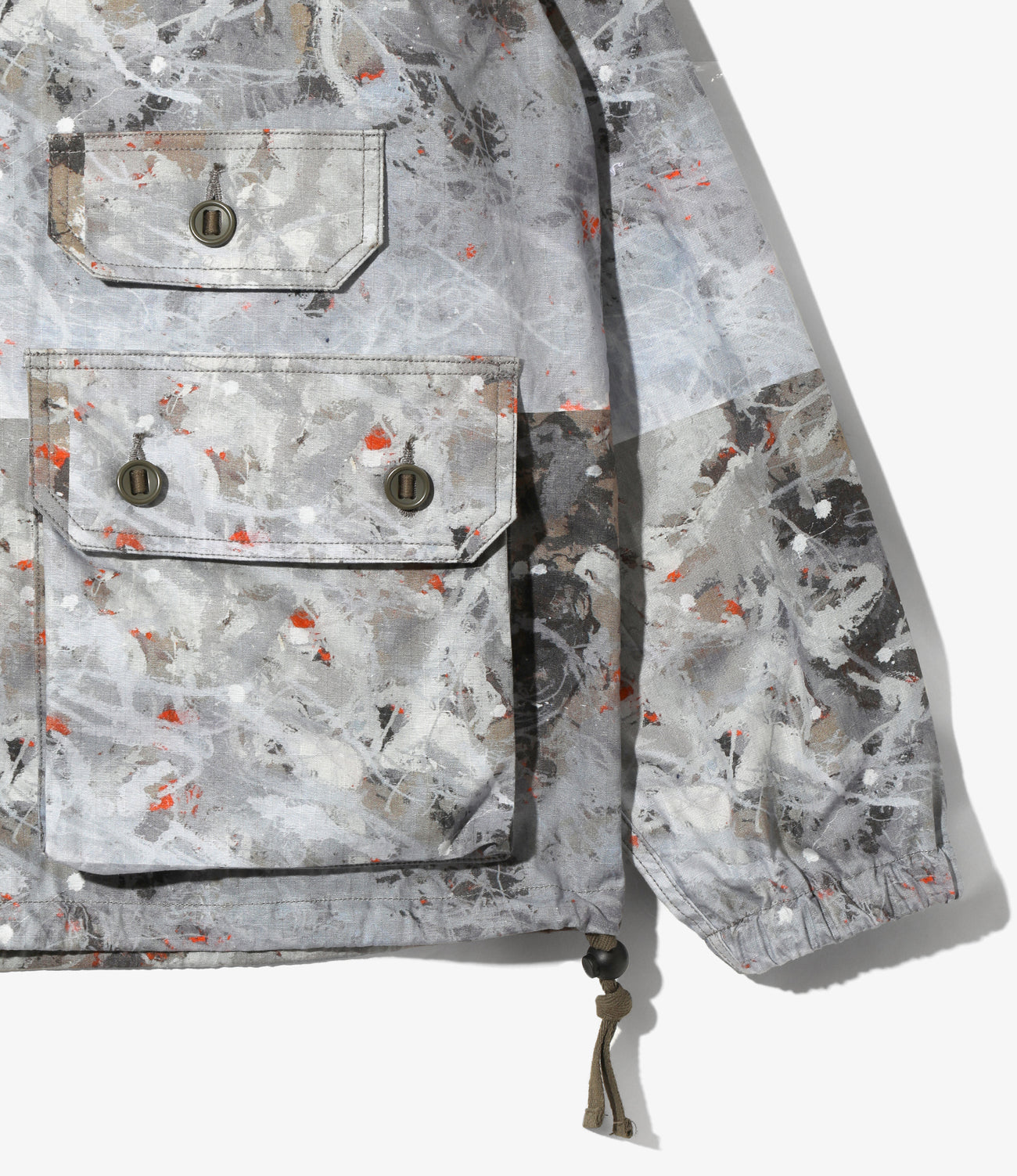 〈SOUTH2 WEST8〉x〈BEN MILLER〉Military Smoc - Printed Cotton Ripstop