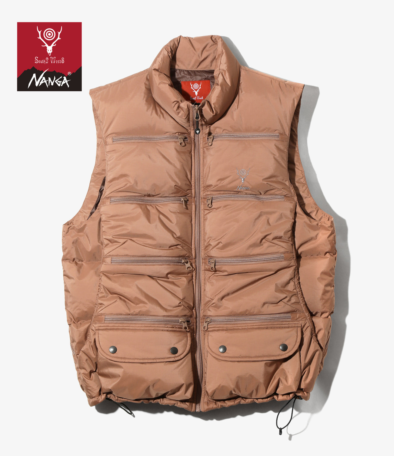 〈SOUTH2 WEST8〉x 〈NANGA〉Fishing Down Vest