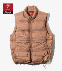 〈SOUTH2 WEST8〉x 〈NANGA〉Fishing Down Vest