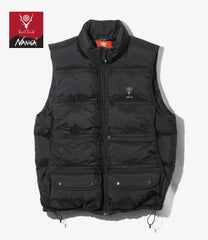 〈SOUTH2 WEST8〉x 〈NANGA〉Fishing Down Vest
