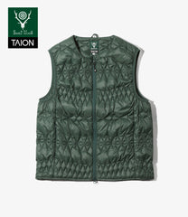 〈SOUTH2 WEST8〉x〈TAION〉 Inner Down Vest