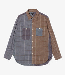 Work Shirt - Cotton Color Block Check