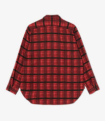 Work Shirt - Cotton Printed Plaid Flannel