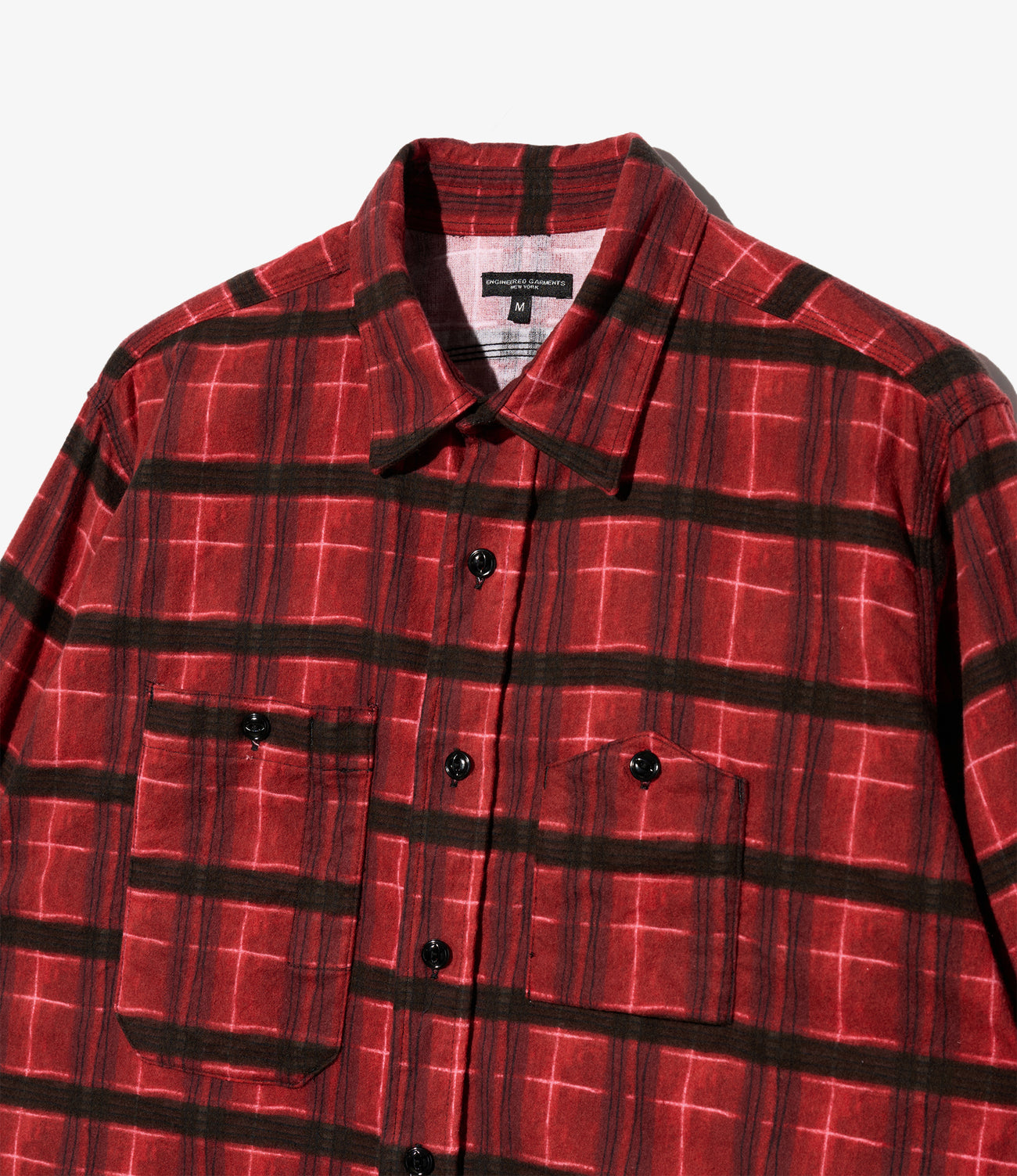 Work Shirt - Cotton Printed Plaid Flannel