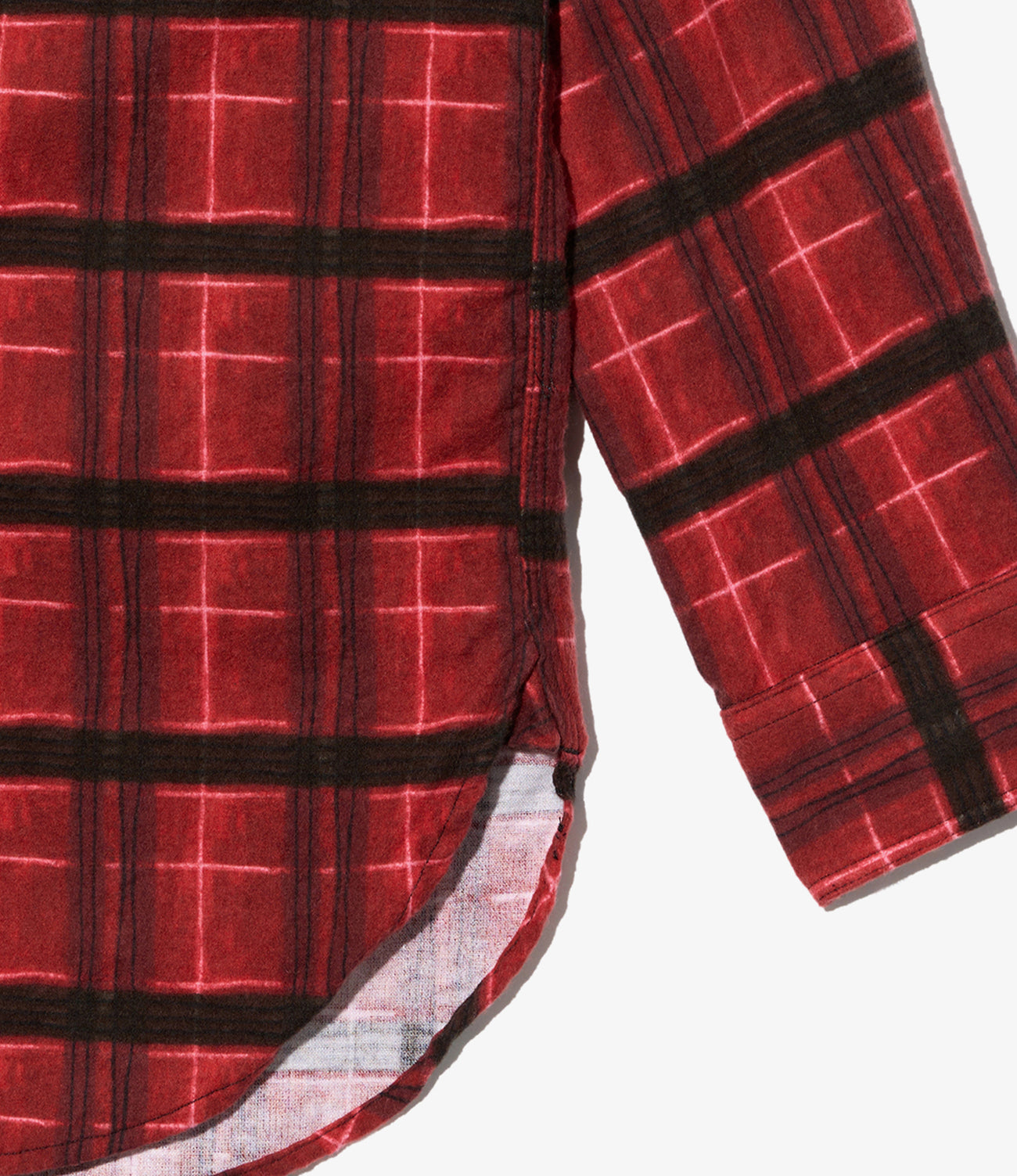 Work Shirt - Cotton Printed Plaid Flannel