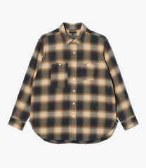 Work Shirt - Cotton Heavy Shadow Plaid Flannel