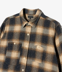 Work Shirt - Cotton Heavy Shadow Plaid Flannel