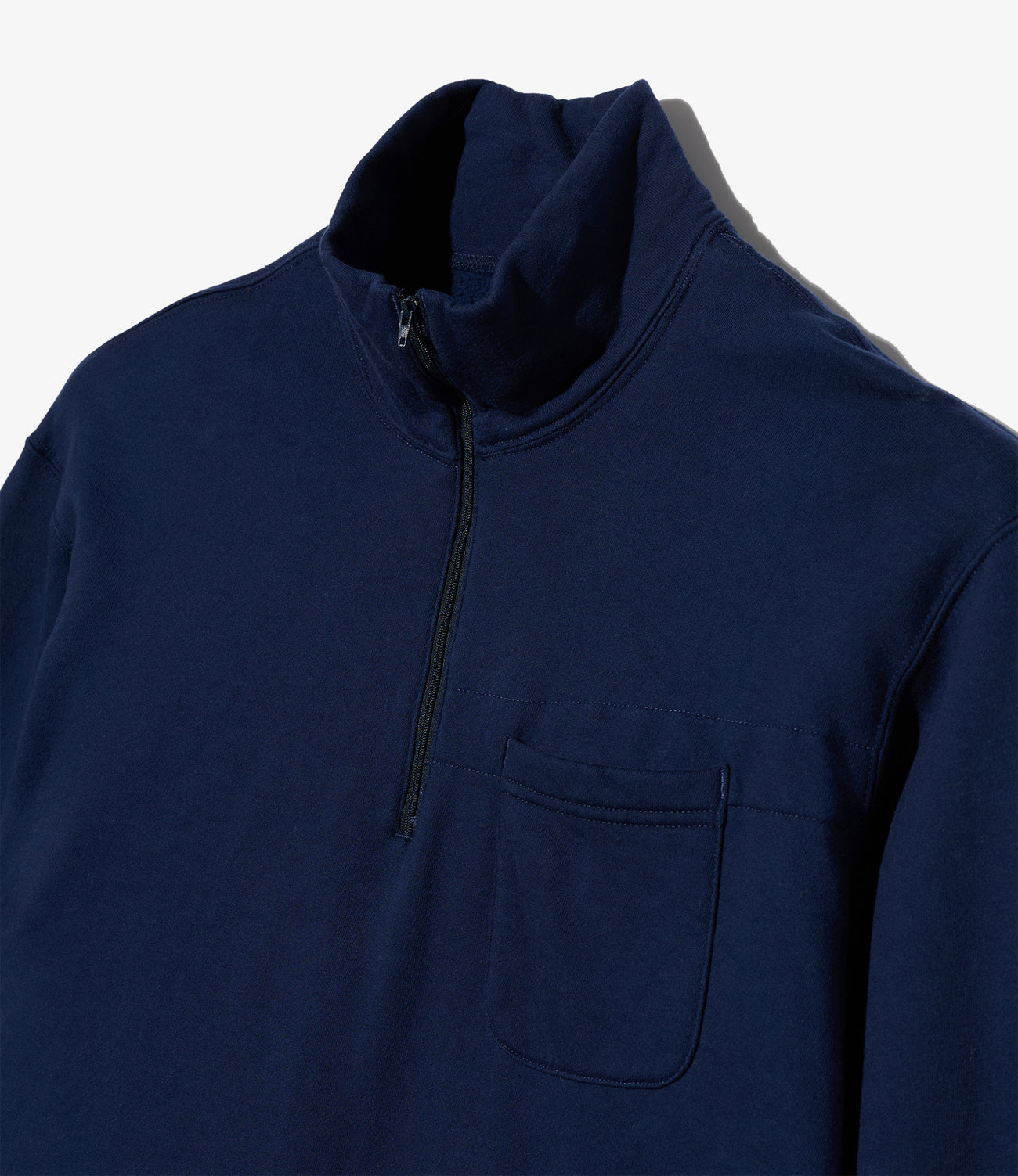 Zip Mock Neck - 12oz Cotton Fleece